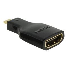 DeLOCK - HDMI adapter - micro HDMI (M) to HDMI (F) - blac | 65664