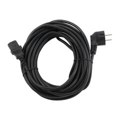 Gembird PC-186-VDE-10M - Power cable - CEE 7/7 (M) angled to IEC