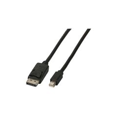 EFB-Elektronik - DisplayPort cable - Mini DisplayPort (M) to DisplayPort (M) - DisplayPort 1.2 - 3 m - molded, 4K support - black | K5565SW.3, image 