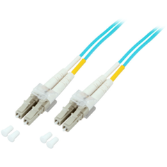 EFB-Elektronik ECOFIBER - Network cable - LC multi-mode (M) to LC multi-mode (M) - 0.5 m - fibre optic - 50 / 125 micron - OM3 - halogen-free - turquoise | O0312.0,5, image 