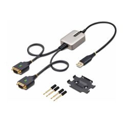 StarTech.com 2ft (60cm) 2-Port USB to Serial  | 2P1FFC-USB-SERIAL