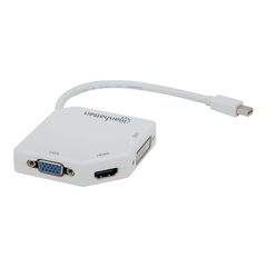Manhattan Mini DisplayPort 1.2 to HDMI, DVI and VGA Adap | 207362
