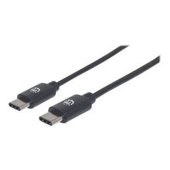 Manhattan USB-C to USB-C Cable, 2m, Male to Male, Black, | 354875