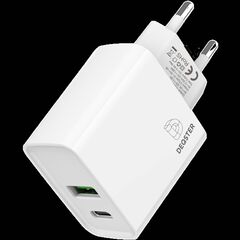 DEQSTER Double Charger USB-C, 20W PD / Indoor / AC /  | 60-736665