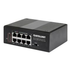 Intellinet PoE-Powered 8-Port Gigabit Ethernet PoE+ Indu | 561624