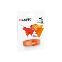 EMTEC C410 Color Mix - USB flash drive - 4 GB - USB | ECMMD4GC410