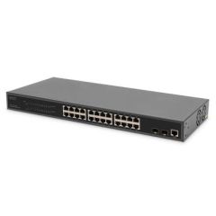 Digitus 24-Port Gigabit PoE Networkswitch,19 Zoll, L2  | DN-95359