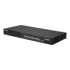 Edimax GS-5216PLC - Switch - smart - 16 x 10/100/1000 + 2 x combo