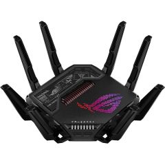 ASUS ROG Rapture GT-BE98 / Quad-band (2.4 GHz / 5 GHz-1 / 5 GHz-2 / 6 GHz) / Wi-Fi 7 (802.11be) / 11529 Mbit/s / 10 Gigabit Ethernet / VPN Client L2TP, Open VPN, PPTP, WireGuard, image 