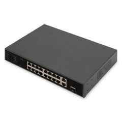 Digitus 16 Port Fast Ethernet PoE Switch , 2 Gigabit U | DN-95355