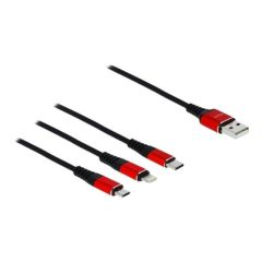 Delock 3 in 1 - Charge-only cable - USB male to Micro-USB | 85892