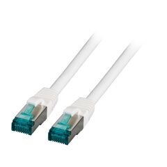 EFB-Elektronik - Patch cable - RJ-45 (M) to RJ-45 (M) - 25 cm - SFTP - CAT 6a - halogen-free, molded, snagless, silicone-free - white | MK6001.0,25W, image 