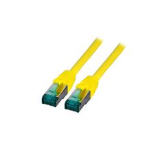 EFB-Elektronik - Patch cable - RJ-45 (M) to RJ-45 (M) - 1 m - 6 mm - S/FTP - CAT 6a - halogen-free, molded, snagless, silicone-free - yellow | MK6001.1Y, image 