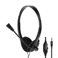 LogiLink Stereo headset, 1x 3.5 mm headphone jack, boom HS0055