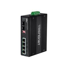 TRENDnet TI-UPG62 - Switch - unmanaged - 4 x 10/100/1000 (PoE+) +