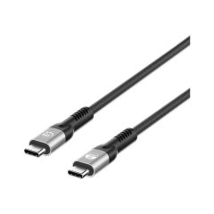 Manhattan USB-C to USB-C Cable (240W), 1m, Male to Male, Black