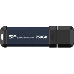 Silicon Power MS60 250GB, USB-A 3.2 Portable-Stick-SS SP250GBUF3S60VPB