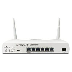 Draytek Vigor 2865Vac / Dual-band (2.4 GHz / 5 GHz) / Wi-Fi 5 (802.11ac) / 866 Mbit/s / Gigabit Ethernet / 100 Mb/s Max Sync Rate with VDSL2 300 Mb/s Max Sync Rate with VDSL2 35b 950 Mb/s NAT Throughput... / Tabletop router / White / DSL / External / 4 dB, image 