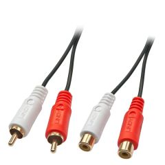 Lindy Premium Audio extension cable RCA x 2 (M) to RCA x 35674