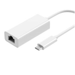 M-Cab USB-C to GIGABIT LAN Adapter, USB 3.2, RJ45, 0.15m, White