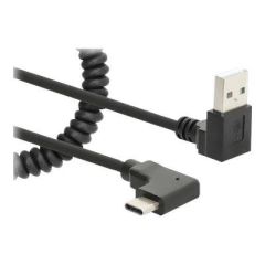 Manhattan USBC to USBA Cable, 1m, Male to Male, Black, 356220