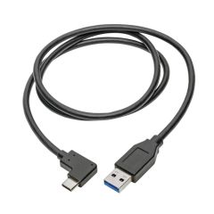 Tripp Lite U428-003-CRA USB-C to USB-A Cable , Right-Angle