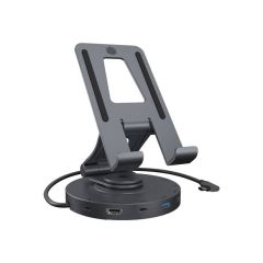 ICY BOX IB-TH100-DK - Docking station + tablet stand - USB-C 3.2