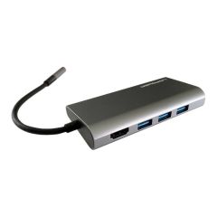 LC Power LC-HUB-C-MULTI-5 - Docking station - USB-C - HDMI - GigE