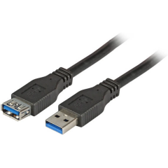 EFB-Elektronik Premium - USB extension cable - USB Type A (F) to USB Type A (M) - USB 3.0 - 3 m - black | K5237.3, image 