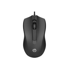 HP 100 Mouse right and lefthanded optical 3 buttons 6VY96AA