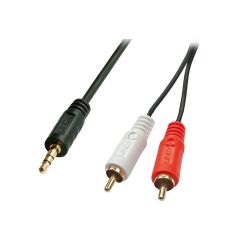 Lindy Premium - Audio cable - RCA x 2 (M) to stereo mini  | 35687