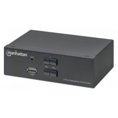 Manhattan DisplayPort 1.2 KVM Switch 2-Port, 4K@60Hz, US | 153546