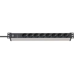 Brennenstuhl Alu-Line 19" surge protection Power Strip 8-way 1390007308