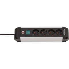 Brennenstuhl Premium-Alu-Line Extension Lead 4-way, 1391030400