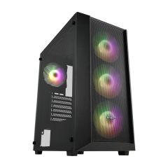 FSP Geh Midi CMT218 ATX/M-ATX/M-ITX/ARGB o.N / Black retail - ATX - Micro/Mini/Flex-ATX | POC0000214, image 