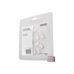 Lindy - USB-C port blocker - pink (pack of 10) | 40437