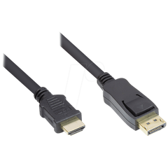 Alcasa DP-HDMI / 2 m / DisplayPort / HDMI Type A (Standard)