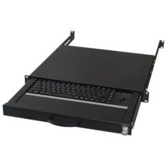 Aixcase AIX-19K1UKDETB-B - Keyboard - rack-mountable - PS/2, USB