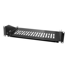 LogiLink - Rack shelf - black, RAL 9005 - 2U - 19" | SF2C45B