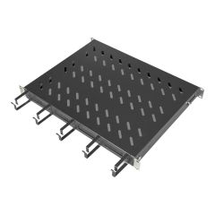 Digitus DN-97681 - Rack shelf - fixed - black, RAL 9005 - 1U - 19