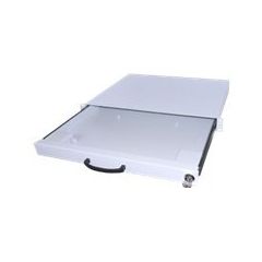 Aixcase - Rack keyboard shelf - beige - 1U - 19" | AIX-19K1U-W