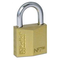 Rieffel 7/25 / Conventional padlock / Key lock / Brass / 2.48 cm