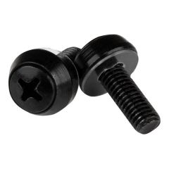 StarTech.com M5 x 12mm Screws 100 Pack, Black M5 CABSCREWSM5B