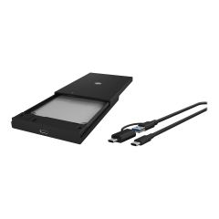 ICY BOX IB-200T-C3 - Storage enclosure - Type-A/Type-C combi-cabl