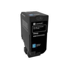 Lexmark High Yield cyan original toner cartridge LCCP, 74C2HCE