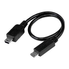 StarTech.com 8in USB OTG Cable Micro USB to Mini UMUSBOTG8IN