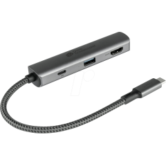 Good Connections USB-C -Hub 3-Port 1x HDMI 2.0 PD 94W | HUB-C002A