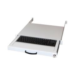 Aixcase AIX-19K1UKDETB-W - Keyboard - rack-mountable - PS/2, USB