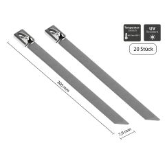 Good Connections KAB-E30X79 - Releasable cable tie - Stainless st