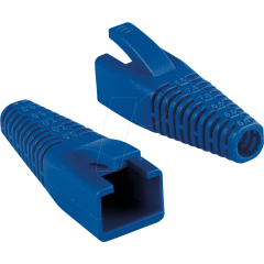 LogiLink Knickschutzhülle RJ45 5.5-8.5mm kürzbar blau 50 | MP0059
